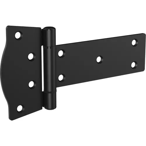 Rustic Gate T-Hinges, Weatherguard Coated, Black, 2-Pk. Rustic Gate T-Hinges, Weatherguard Coated, Black, 2-Pk.