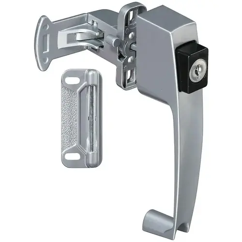 V1317 Pushbutton Latch Silver Finish V1317 Pushbutton Latch Silver Finish