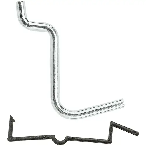 V2301 1" Locking Straight Hook - pack of 8 - Zinc Plated V2301 1" Locking Straight Hook - pack of 8 - Zinc Plated