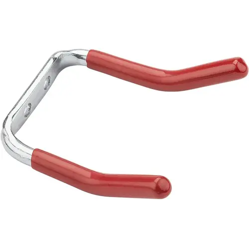 Double Hook, Red Vinyl-Coated Steel, 2-3/4 In. Pair Double Hook, Red Vinyl-Coated Steel, 2-3/4 In. Pair