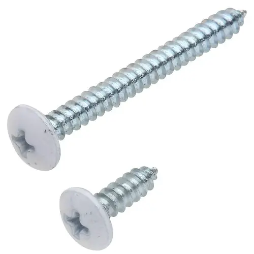 V152S Shelf Bracket Screws 8pk - White V152S Shelf Bracket Screws 8pk - White