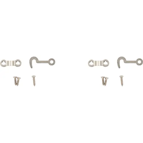V1841 Hooks and Staples - pack of 2 - Satin Nickel V1841 Hooks and Staples - pack of 2 - Satin Nickel