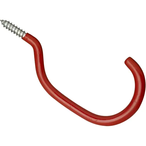 Bicycle Hook Screw 6-1/2" - Vinyl Coated Steel Red Bicycle Hook Screw 6-1/2" - Vinyl Coated Steel Red