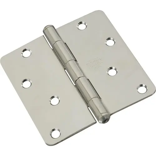 V514RC 4" x 4" Door Hinge Stainless Steel Finish V514RC 4" x 4" Door Hinge Stainless Steel Finish