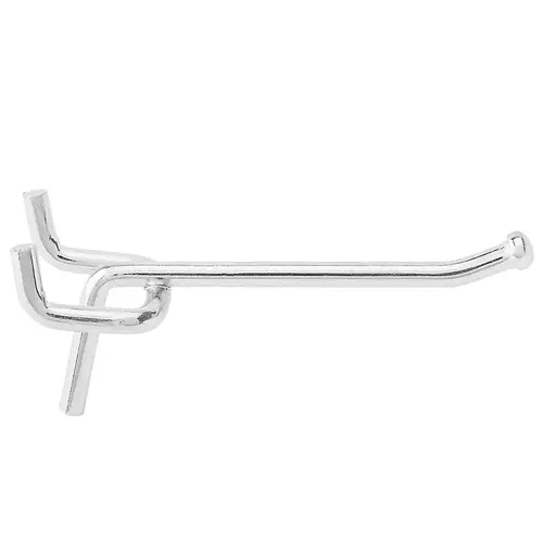 SP2310BC 2" Peg Hook for 1/8" or 1/4" Pegboard Zinc - pack of 100 SP2310BC 2" Peg Hook for 1/8" or 1/4" Pegboard Zinc - pack of 100