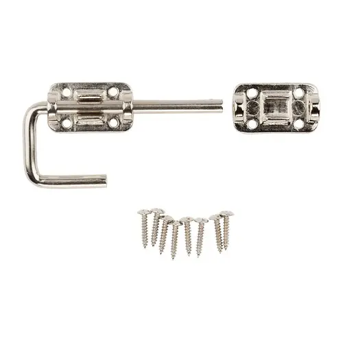 V800 1-1/2" Sliding Door Latch Nickel Finish - pack of 5