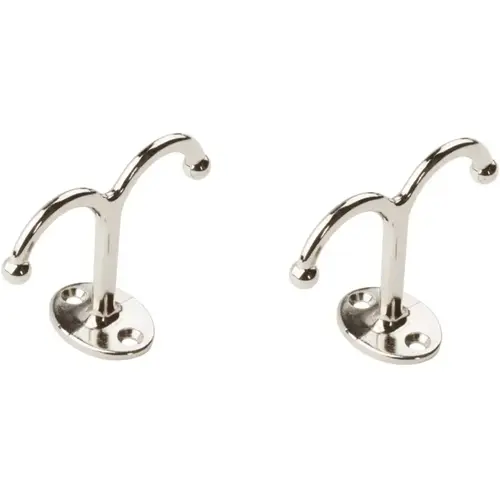 V165 Undershelf Coat Hook Nickel Finish V165 Undershelf Coat Hook Nickel Finish