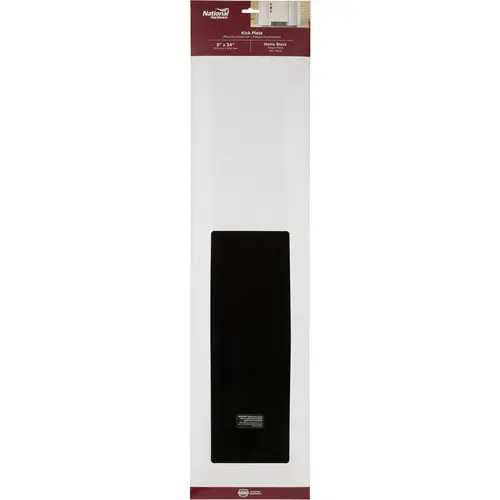 Hardware 8 In. x 34 In. Matte Black Kickplate Hardware 8 In. x 34 In. Matte Black Kickplate