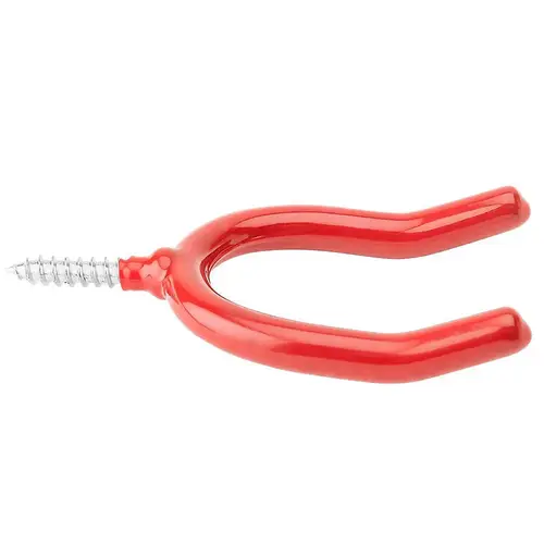 Double Screw Hook, Vinyl-Coated, 2-3/4 In. Red Double Screw Hook, Vinyl-Coated, 2-3/4 In. Red