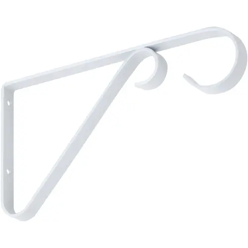 V2653 Series Plant Bracket, 6 in L, Steel, White - pack of 3 V2653 Series Plant Bracket, 6 in L, Steel, White - pack of 3
