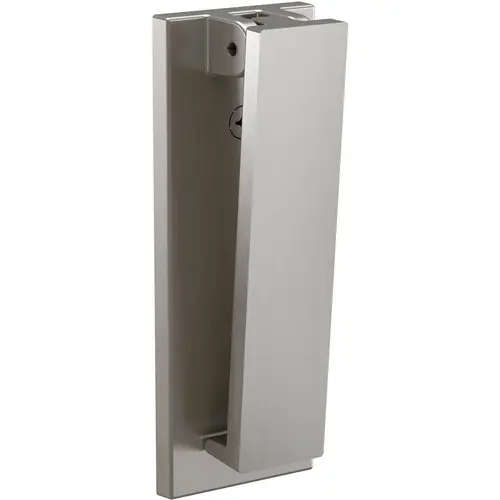 Door Knocker Reed 4.75" L Satin Nickel Aluminum Satin Nickel Door Knocker Reed 4.75" L Satin Nickel Aluminum Satin Nickel