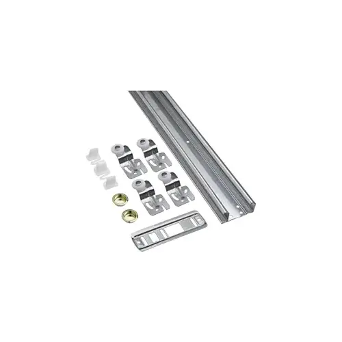 V771D 48" By-Passing Door Hardware Galvanized Finish V771D 48" By-Passing Door Hardware Galvanized Finish
