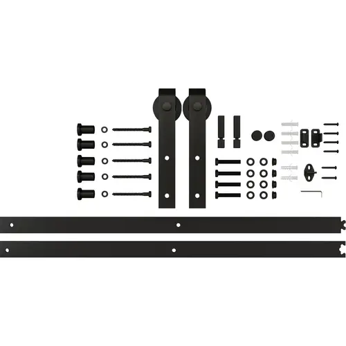 928 96" 2 piece Classic Interior Barn Door Kit - Matte Black 928 96" 2 piece Classic Interior Barn Door Kit - Matte Black