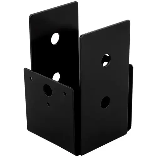 1220VP 3" x 3-9/16" x 5-5/8" Indio Post Base - Black 1220VP 3" x 3-9/16" x 5-5/8" Indio Post Base - Black