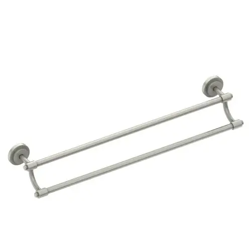 Iso 24" Double Towel Bar Brushed Nickel Finish Iso 24" Double Towel Bar Brushed Nickel Finish