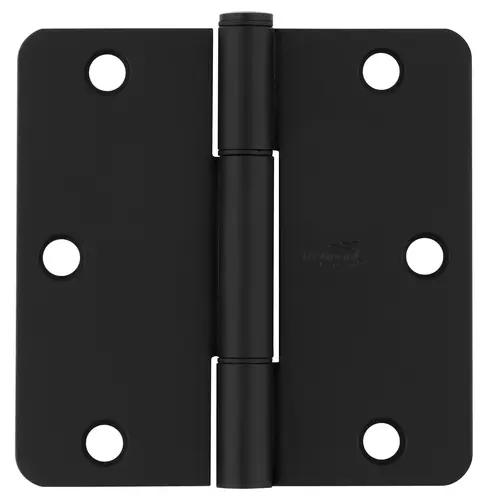 525 3-1/2" 1/4R Squeak Guard Hinge - pack of 3 - Matte Black 525 3-1/2" 1/4R Squeak Guard Hinge - pack of 3 - Matte Black