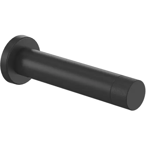 Door Stop Cooper 1" W X 3" L Aluminum Matte Black Mounts to door and wall Matte Door Stop Cooper 1" W X 3" L Aluminum Matte Black Mounts to door and wall Matte