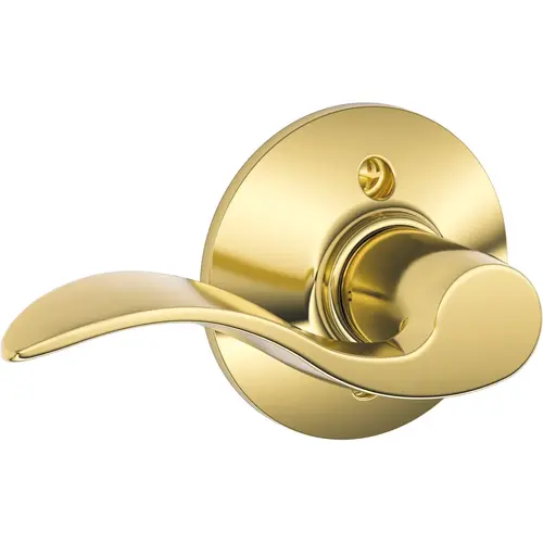 Schlage Residential F Ser Dmy Lt Hand Bright Brass Finish Accent Lever Schlage Residential F Ser Dmy Lt Hand Bright Brass Finish Accent Lever