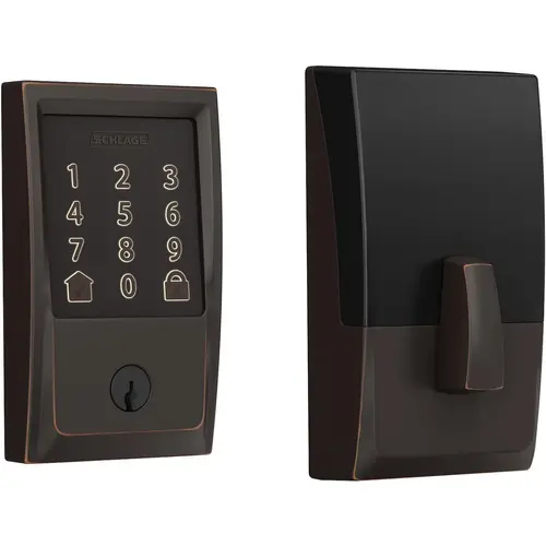 BE489WBCCEN716 12-351 10-116 Century Encode 1-Cyl Deadbolt - Aged Bronze BE489WBCCEN716 12-351 10-116 Century Encode 1-Cyl Deadbolt - Aged Bronze