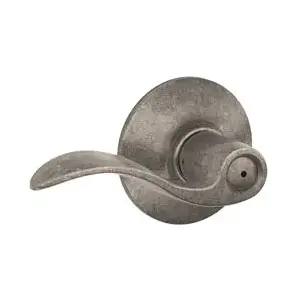 Schlage Residential F40ACC621 F40ACC621 16-080 10-027 Accent Privacy - Distressed Nickel