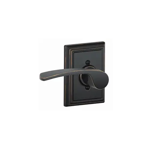 Left Hand Merano Lever with Addison Rose Half Dummy Aged Bronze Finish Left Hand Merano Lever with Addison Rose Half Dummy Aged Bronze Finish