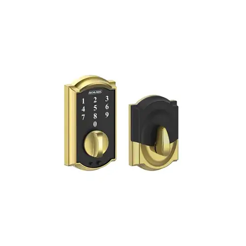 BE375CAM605 12-321 10-116 Camelot Touch Keyless Deadbolt - Polished Brass BE375CAM605 12-321 10-116 Camelot Touch Keyless Deadbolt - Polished Brass