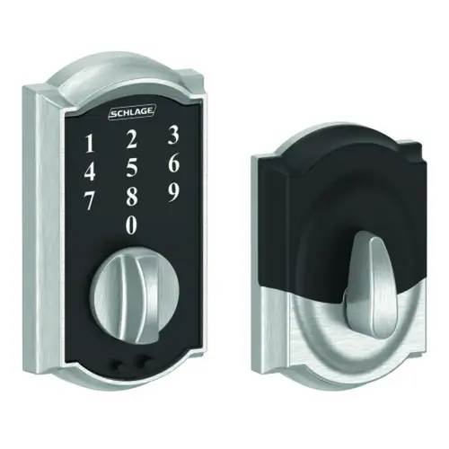 BE375CAM626 12-321 10-116 Camelot Touch Keyless Deadbolt - Satin Chrome BE375CAM626 12-321 10-116 Camelot Touch Keyless Deadbolt - Satin Chrome