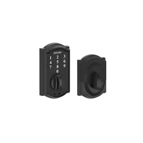 BE375CAM622 12-321 10-116 Camelot Touch Keyless Deadbolt - Matte Black BE375CAM622 12-321 10-116 Camelot Touch Keyless Deadbolt - Matte Black