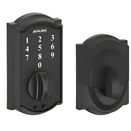 BE375CAM622 12-321 10-116 Camelot Touch Keyless Deadbolt - Matte Black BE375CAM622 12-321 10-116 Camelot Touch Keyless Deadbolt - Matte Black