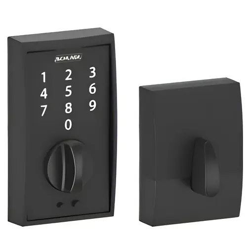 BE375CEN622 12-321 10-116 Century Touch Keyless Deadbolt - Matte Black BE375CEN622 12-321 10-116 Century Touch Keyless Deadbolt - Matte Black