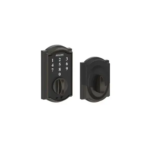 BE375CAM716 12-321 10-116 Camelot Touch Keyless Deadbolt - Aged Bronze BE375CAM716 12-321 10-116 Camelot Touch Keyless Deadbolt - Aged Bronze