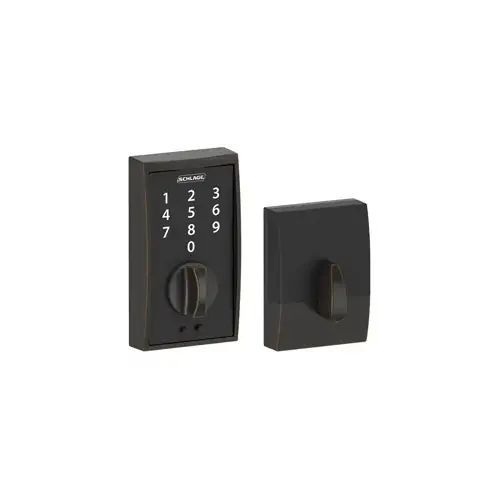 BE375CEN716 12-321 10-116 Century Touch Keyless Deadbolt - Aged Bronze
