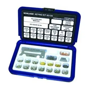 Schlage Commercial 40-134 40-134 Basic Keying Kit in Plastic Case Blue/Gold