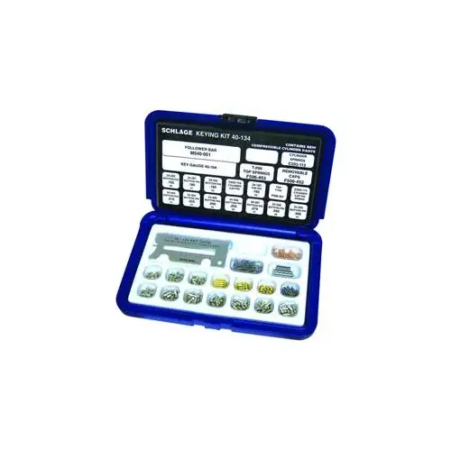 40-134 Basic Keying Kit in Plastic Case Blue/Gold