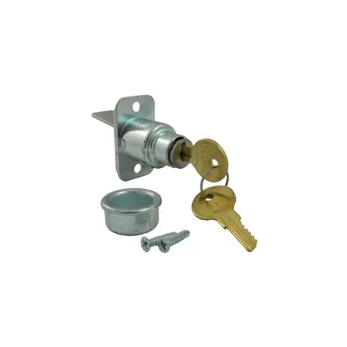 CD1068-US26D KD Keyed Sliding Door Lock - Satin Chrome