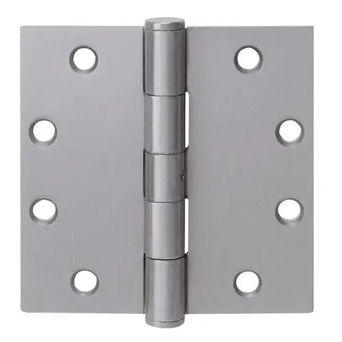 4-1/2" x 4-1/2" Plain Bearing Hinge - pack of 3 - Satin Chrome