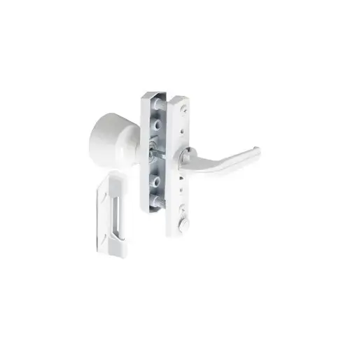 Universal Tulip Knob Door Latch, White
