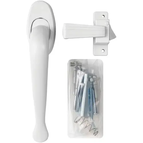 VIL333WH Villa Pull Handle Latch - White VIL333WH Villa Pull Handle Latch - White