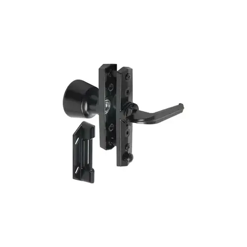 Universal Tulip Knob Door Latch, Black