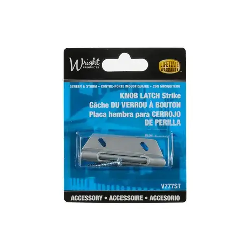 Storm/Screen Door Replacement Strike Plate, Aluminum