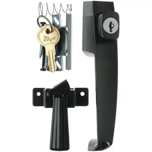 Wright Products VK333X3BL VK333X3BL Tie-Down Keyed Push Button Latch - Black