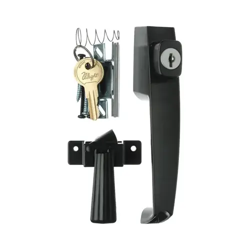 VK333X3BL Tie-Down Keyed Push Button Latch - Black
