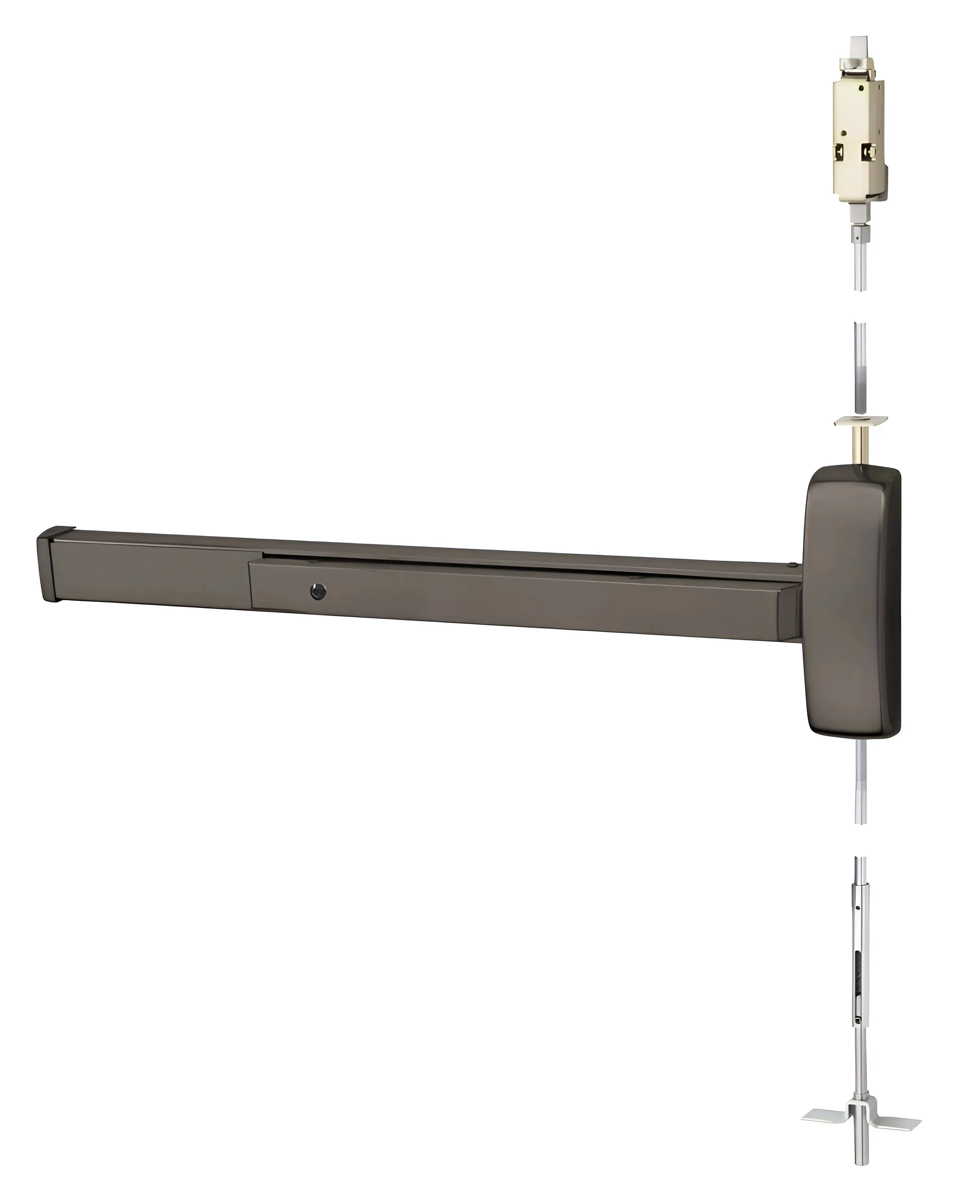 Sargent Concealed Vertical Rod Exit Device Oxidized Satin Bronze Relieved Clear Coated 19-WD8646J ETB LHR 10BL