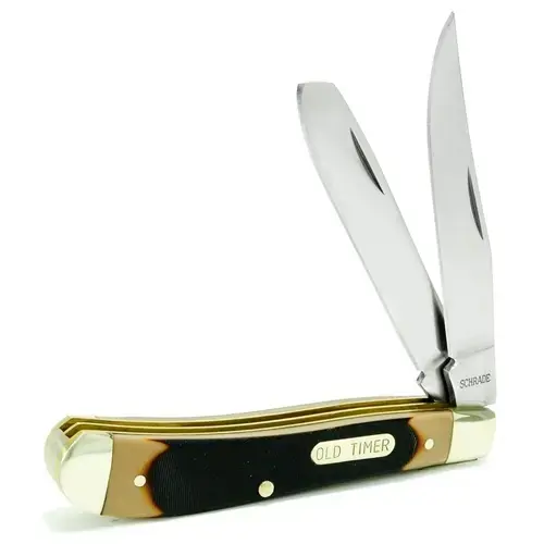 Old Timer Gunstock Trapper 3-7/8" Closed 2 Blade Knife