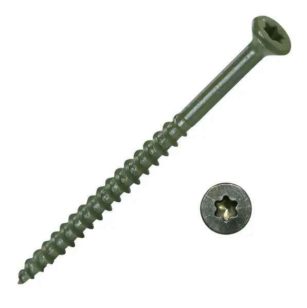 Alligator Brand Screw - Exterior 3 9-Gauge Star-T25 Buglehead Course-Thread Epoxy Coated Green 25-lbs 19362031 Alligator Brand Screw - Exterior 3 9-Gauge Star-T25 Buglehead Course-Thread Epoxy Coated Green 25-lbs 19362031