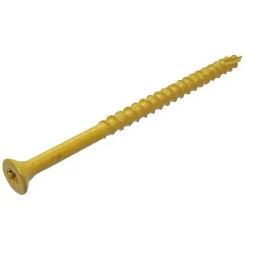 Deck Screw - Exterior 3" 9-Gauge Star-T25 Coarse-Thread Epoxy Coated Tan 25-lbs Deck Screw - Exterior 3" 9-Gauge Star-T25 Coarse-Thread Epoxy Coated Tan 25-lbs