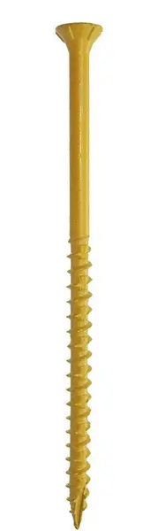 Alligator Brand Deck Screw - Exterior 3-1/2 10-Gauge Star-T25 Coarse-Thread Epoxy Coated Tan 25-lbs 19361384 Alligator Brand Deck Screw - Exterior 3-1/2 10-Gauge Star-T25 Coarse-Thread Epoxy Coated Tan 25-lbs 19361384
