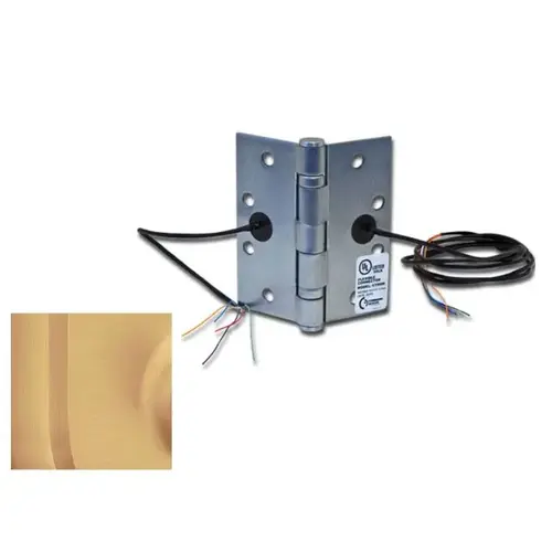 4-1/2" x 4-1/2" Electric 4 Wire BB1279 Hinge Satin Bronze Finish