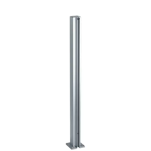 Satin Anodized 24" End Design Series Partition Post