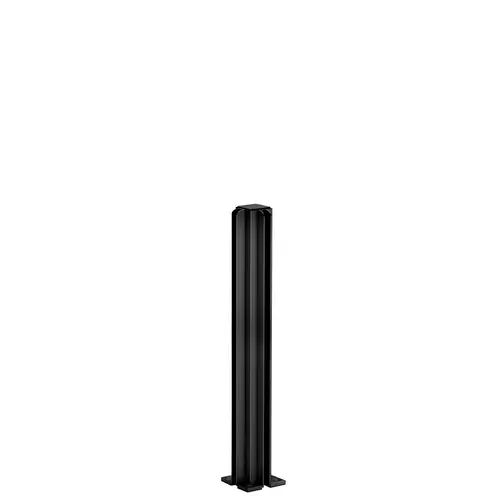 Matte Black 12" Corner Design Series Partition Post Matte Black 12" Corner Design Series Partition Post